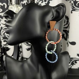 Colorful Circle Earrings
